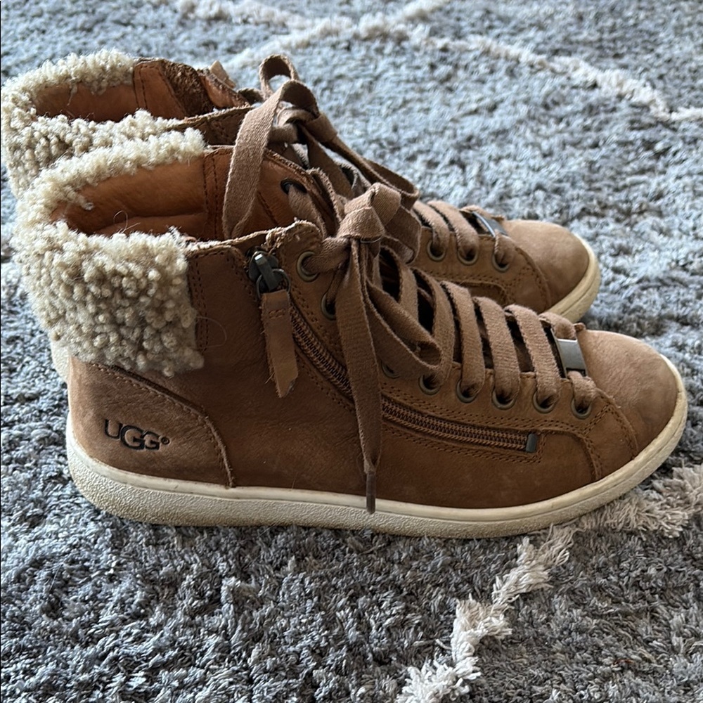 UGG Brown High-Top Sneakers
